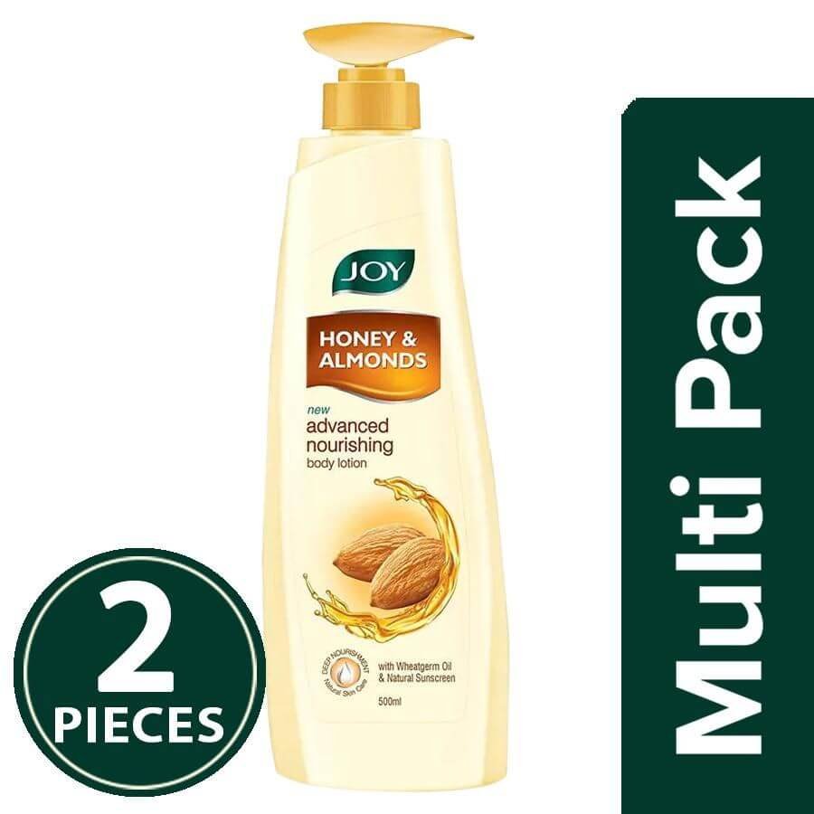 Joy Honey & Almonds Advanced Nourishing Body Lotion, 2x500 ml (Multipack)